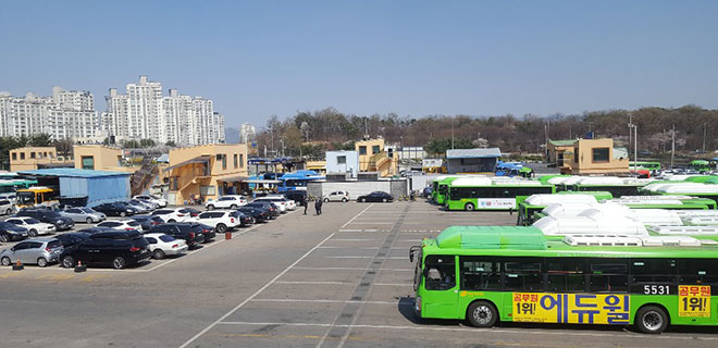 군포버스공영차고지 전경